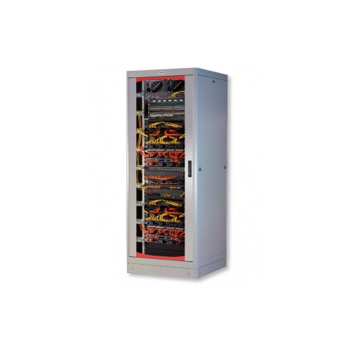 Szafa Stojąca Złożona 27u 600x600 Rack 19 Drzwi Szklane